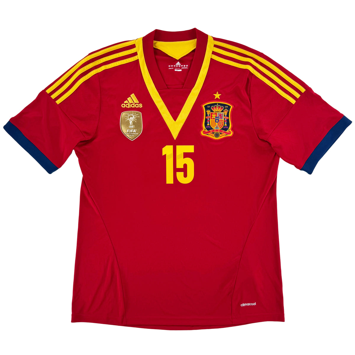 2012-13 Spain Home Shirt Sergio Ramos #15 - 9/10 - (L)