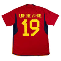Spain - Home Shirt - YAMAL #19 - 2022/23 - Size L - 10/10