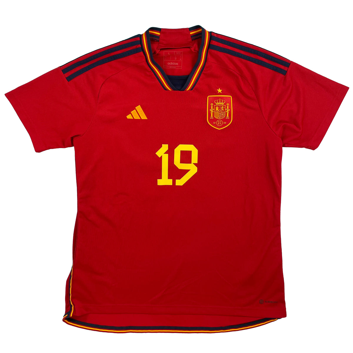 Spain - Home Shirt - YAMAL #19 - 2022/23 - Size L - 10/10