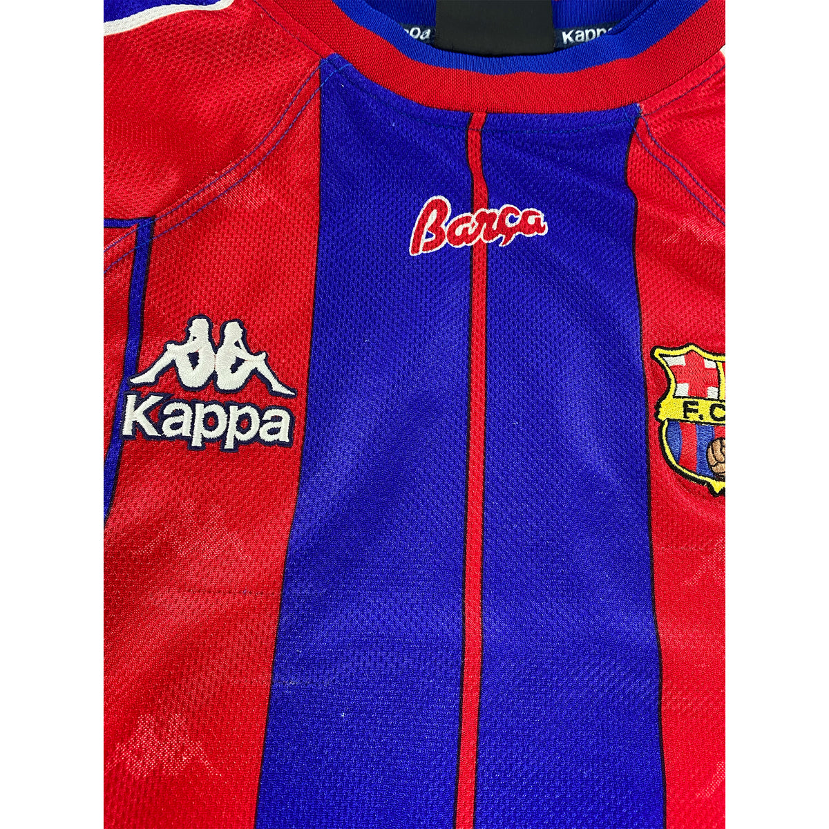 1997-98 Barcelona Thuis Shirt - Oldschool Voetbalshirts