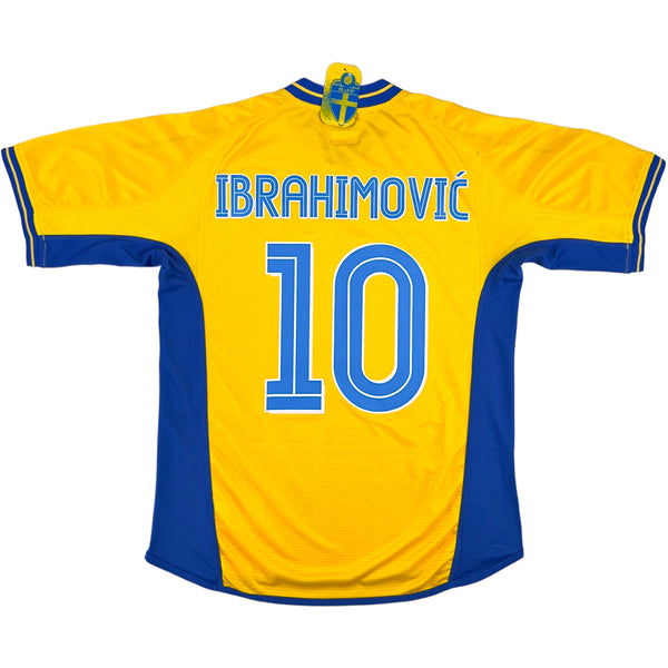 2004 Zweden EK Thuis Shirt Ibrahimovic - Oldschool Voetbalshirts
