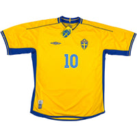 2004 Zweden EK Thuis Shirt Ibrahimovic