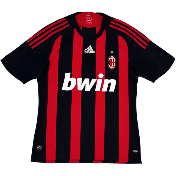2008-09 AC Milan Thuis Shirt Ronaldinho #80 - 8/10 - (M) - Oldschool Voetbalshirts