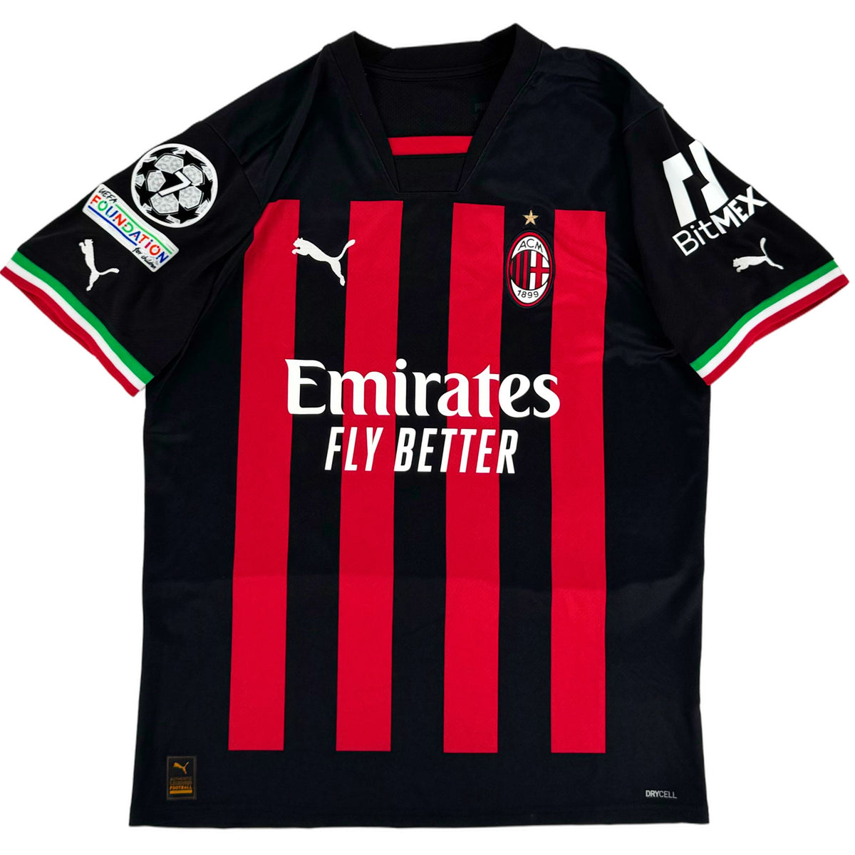 2022-23 AC Milan Thuis Shirt Ibrahimovic #11 - 9/10 - (M) - Oldschool Voetbalshirts