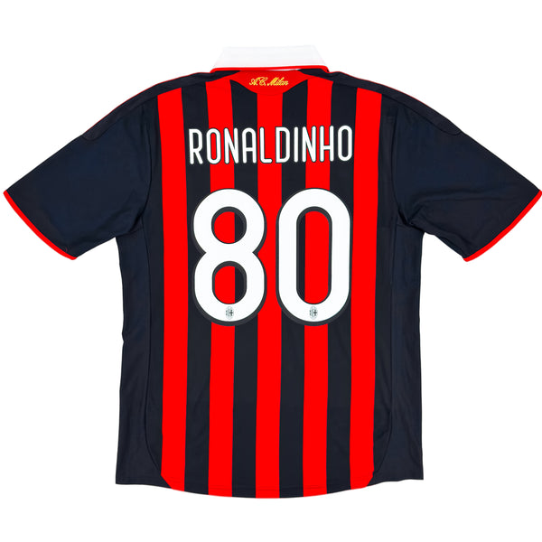 2009-10 AC Milan Thuis Shirt Ronaldinho - Oldschool Voetbalshirts