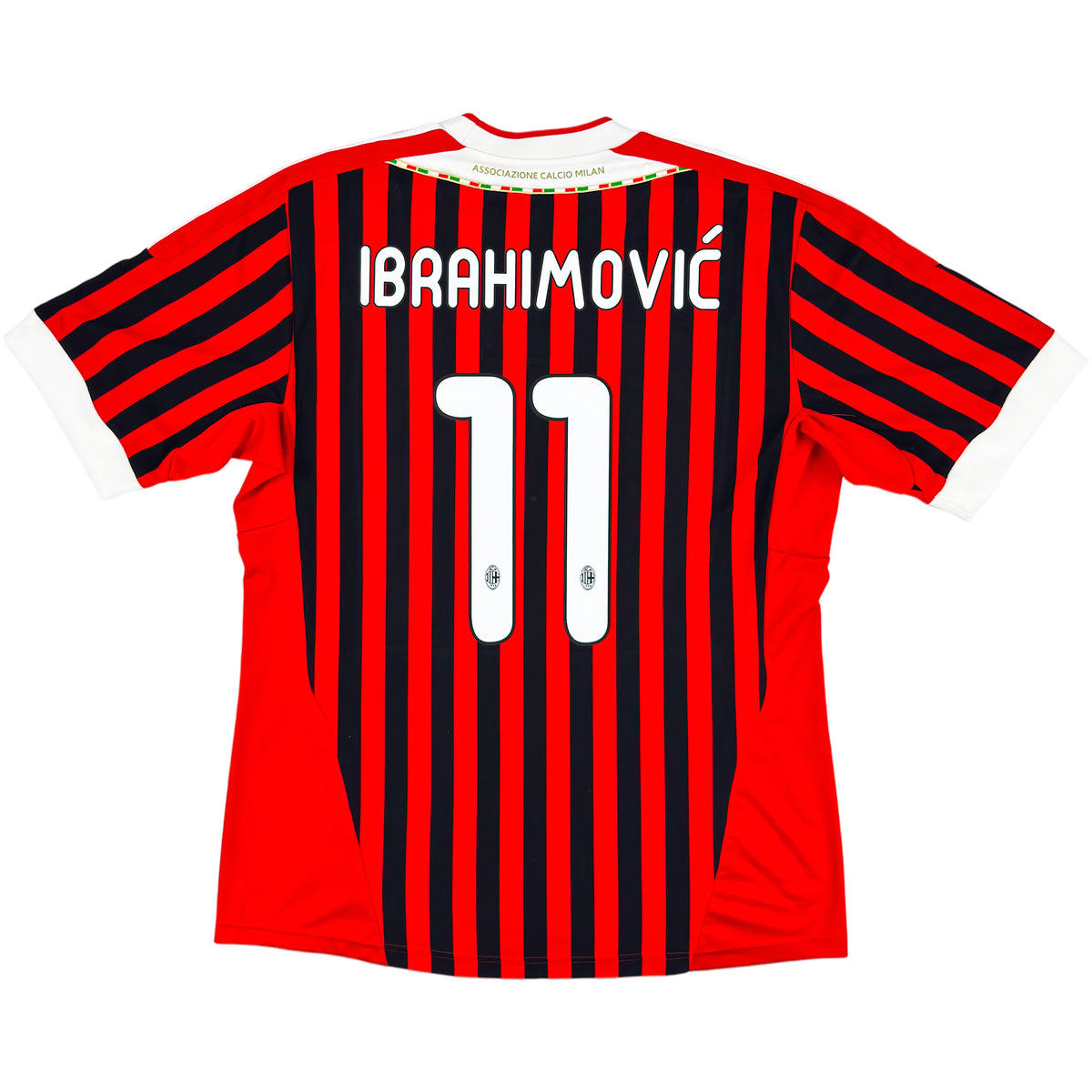 2011-12 AC Milan Thuis Shirt Ibrahimovic - Oldschool Voetbalshirts