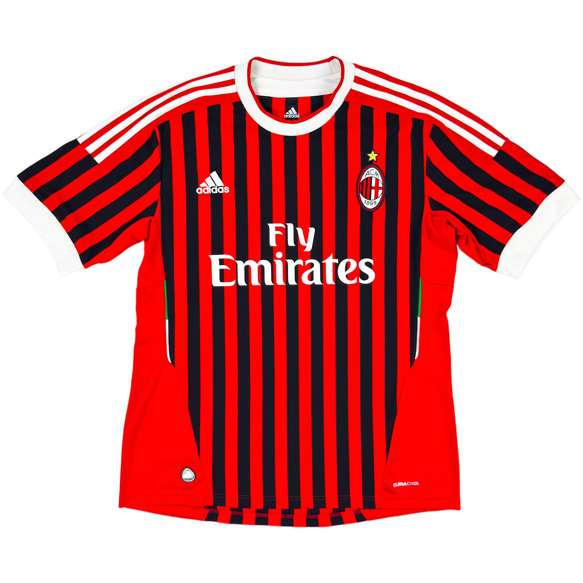 2011-12 AC Milan Thuis Shirt Ibrahimovic - Oldschool Voetbalshirts