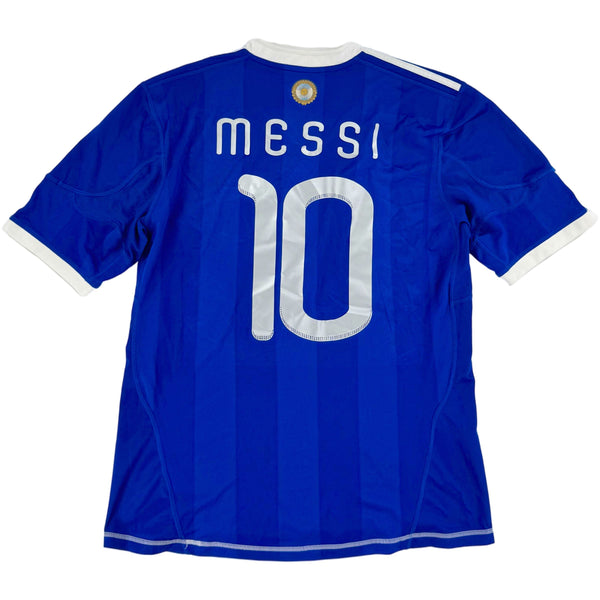2010 Argentinië WK Uit Shirt Messi #10 - 9/10 - (L) - Oldschool Voetbalshirts
