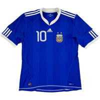2010 Argentinië WK Uit Shirt Messi #10 - 9/10 - (L) - Oldschool Voetbalshirts