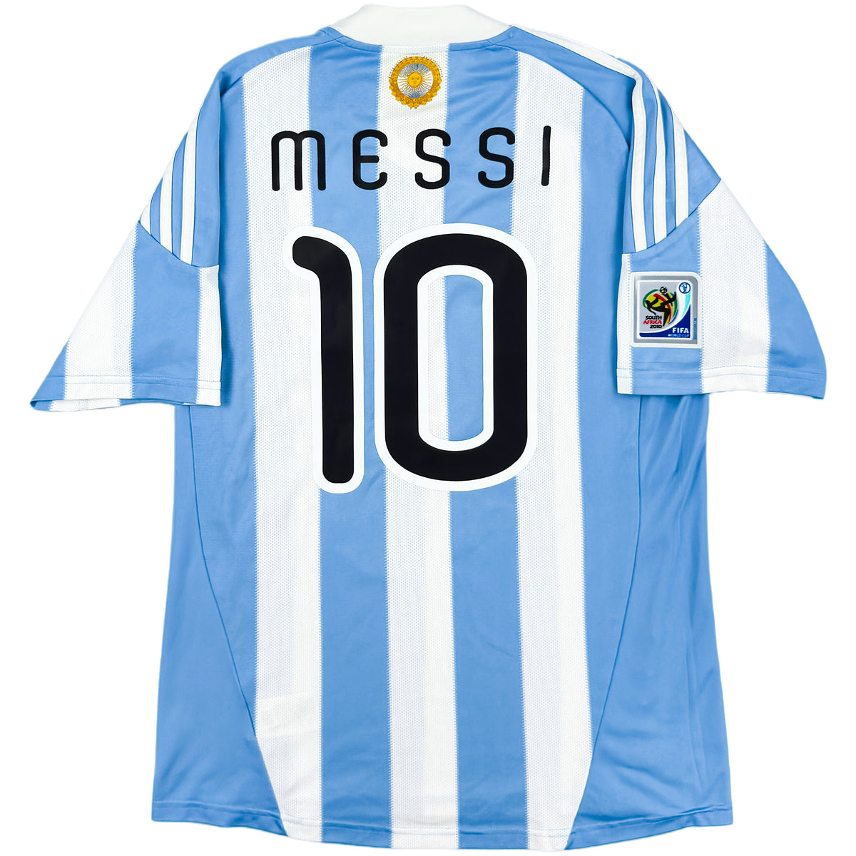 2010 Argentina World Cup Home Shirt Messi