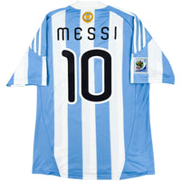 2010 Argentina World Cup Home Shirt Messi