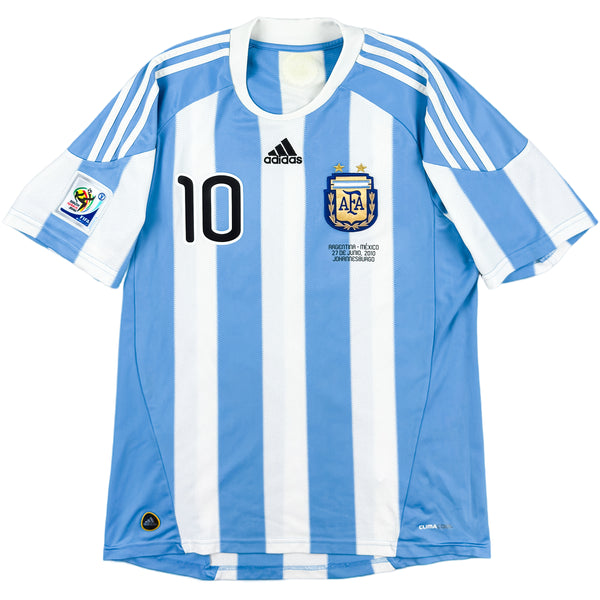 Maglia Home Mondiale Argentina 2010 Messi