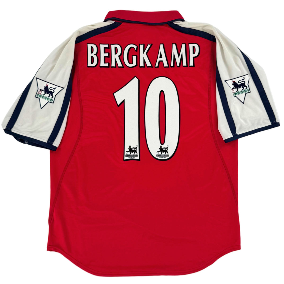 2001-02 Arsenal Thuis Shirt Bergkamp #10 - 8/10 - (L) - Oldschool Voetbalshirts
