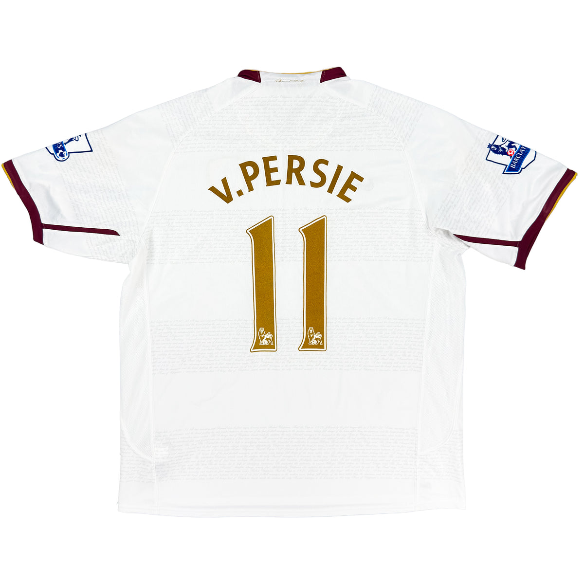 Camiseta visitante del Arsenal 2007-08 de Van Persie