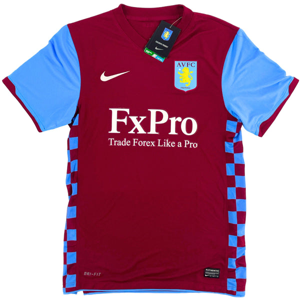 2010-11 Aston Villa Thuis Shirt - Nieuw - (S) - Oldschool Voetbalshirts