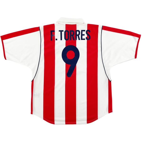 2001-02 Atletico Madrid Thuis Shirt Torres - Oldschool Voetbalshirts