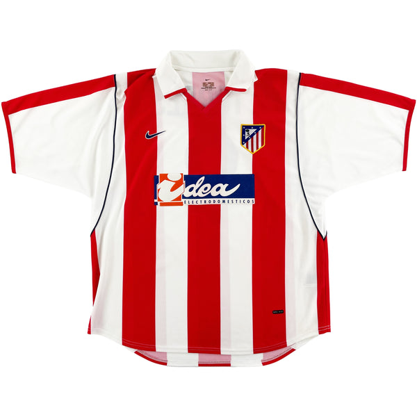 2001-02 Atletico Madrid Thuis Shirt Torres - Oldschool Voetbalshirts