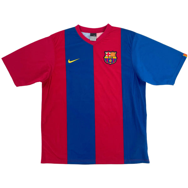 2006-07 Barcelona Thuis Shirt Ronaldinho - 10/10 - (L) - Oldschool Voetbalshirts