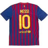 2011-12 Barcelona Thuis Shirt Messi - 8/10 - (M)