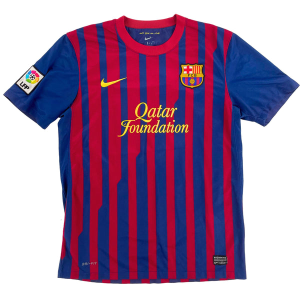 2011-12 Barcelona Thuis Shirt Messi - 8/10 - (M)