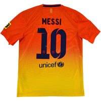 2012-13 Barcelona Uit Shirt Messi #10 - 9/10 - (M) - Oldschool Voetbalshirts