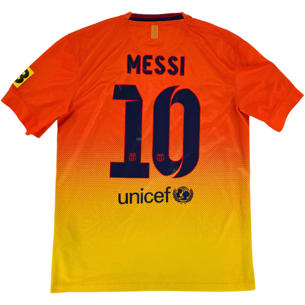 2012-13 Barcelona Uit Shirt Messi #10 - 9/10 - (M) - Oldschool Voetbalshirts