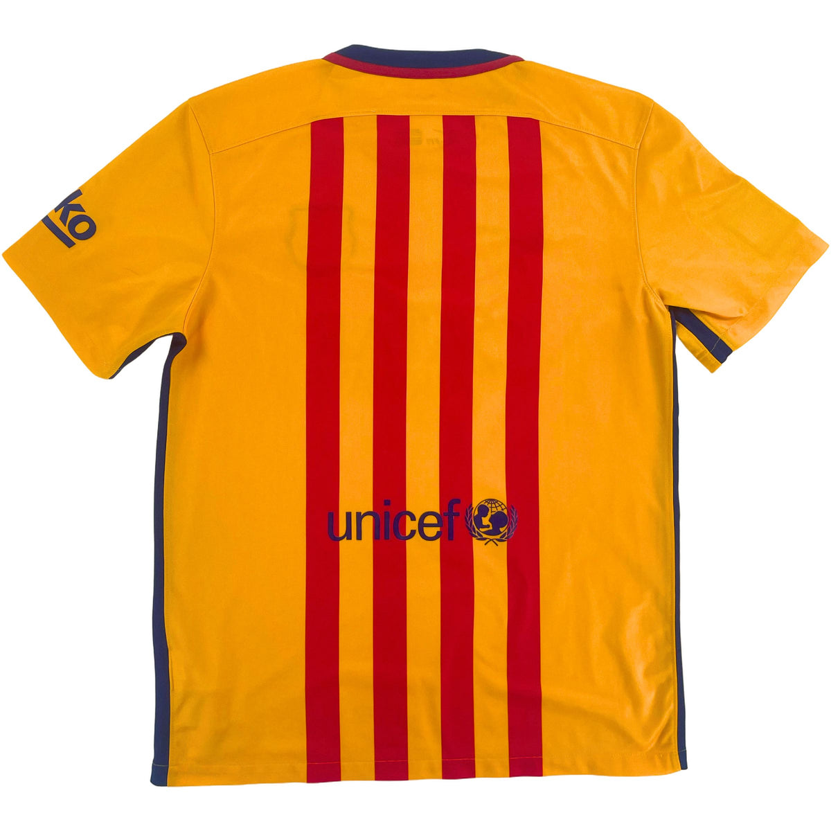2015-16 Barcelona Uit Shirt - 9/10 - (L) - Oldschool Voetbalshirts