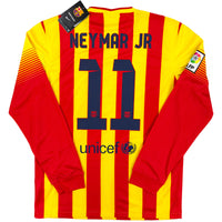 2013-14 Barcelona Uit Shirt Neymar - Oldschool Voetbalshirts
