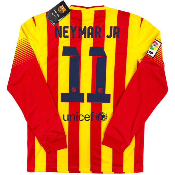 2013-14 Barcelona Uit Shirt Neymar - Oldschool Voetbalshirts