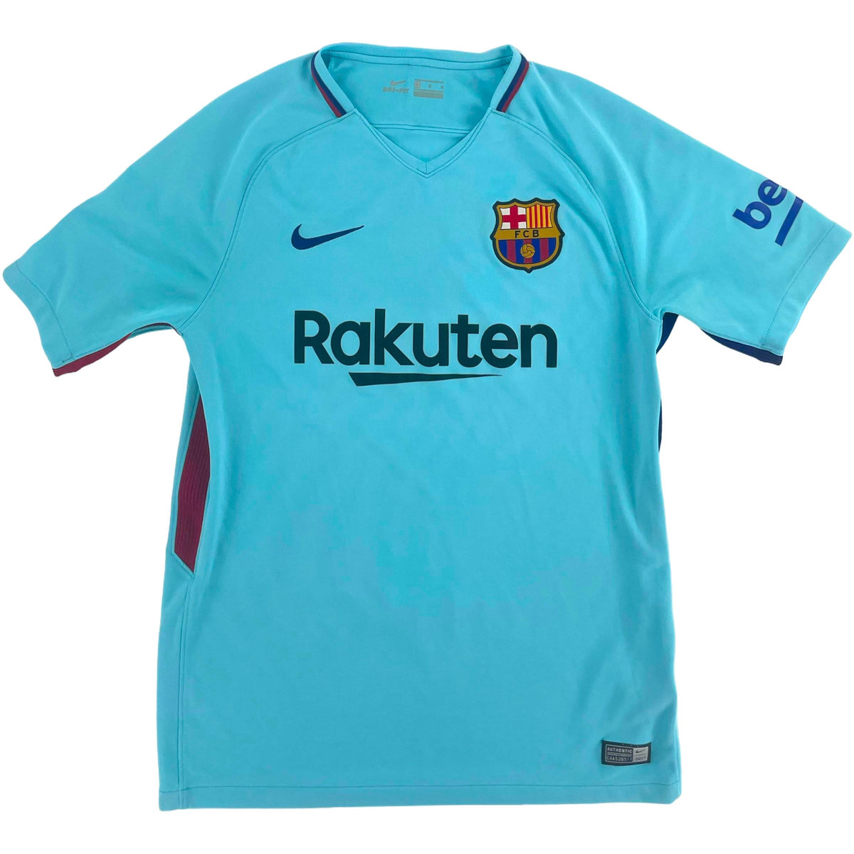 2017-18 Barcelona Uit Shirt - 8/10 - (M) - Oldschool Voetbalshirts