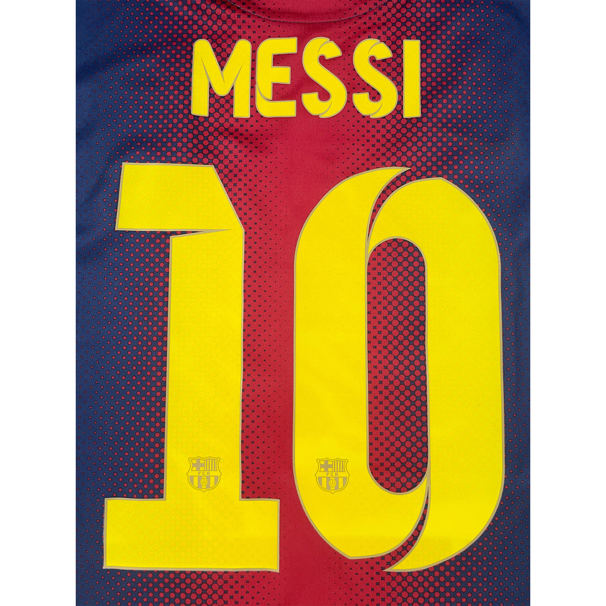 2012-13 Barcelona Thuis Shirt Messi - Oldschool Voetbalshirts