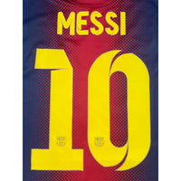 2012-13 Barcelona Thuis Shirt Messi - Oldschool Voetbalshirts
