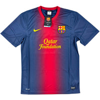 2012-13 Barcelona Thuis Shirt Messi - Oldschool Voetbalshirts