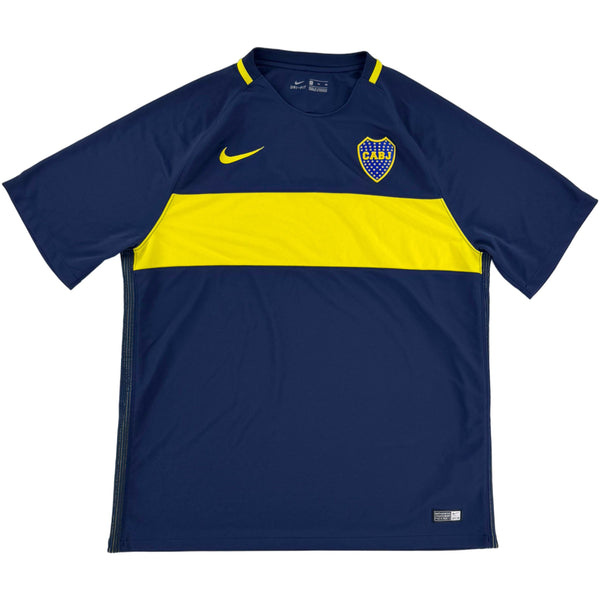 2016-17 Boca Juniors Thuis Shirt - 9/10 - (XL) - Oldschool Voetbalshirts