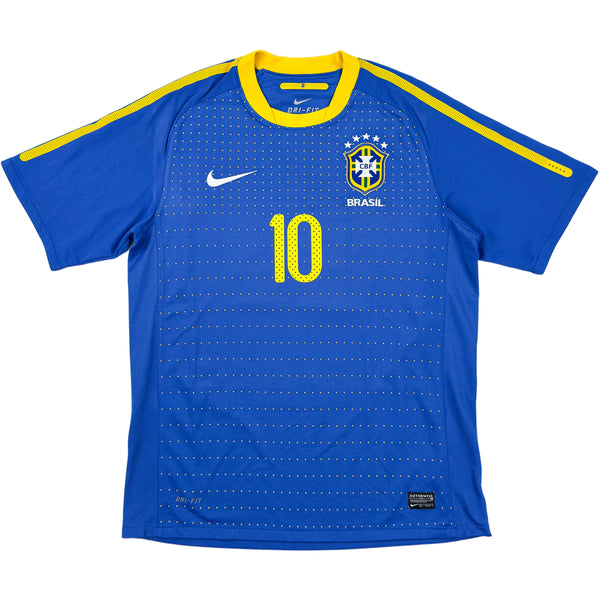 Camiseta visitante de Brasil 2010-11 Ronaldinho