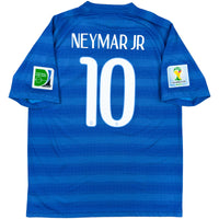 2014 Brasil Camisola visitante do Mundial Neymar