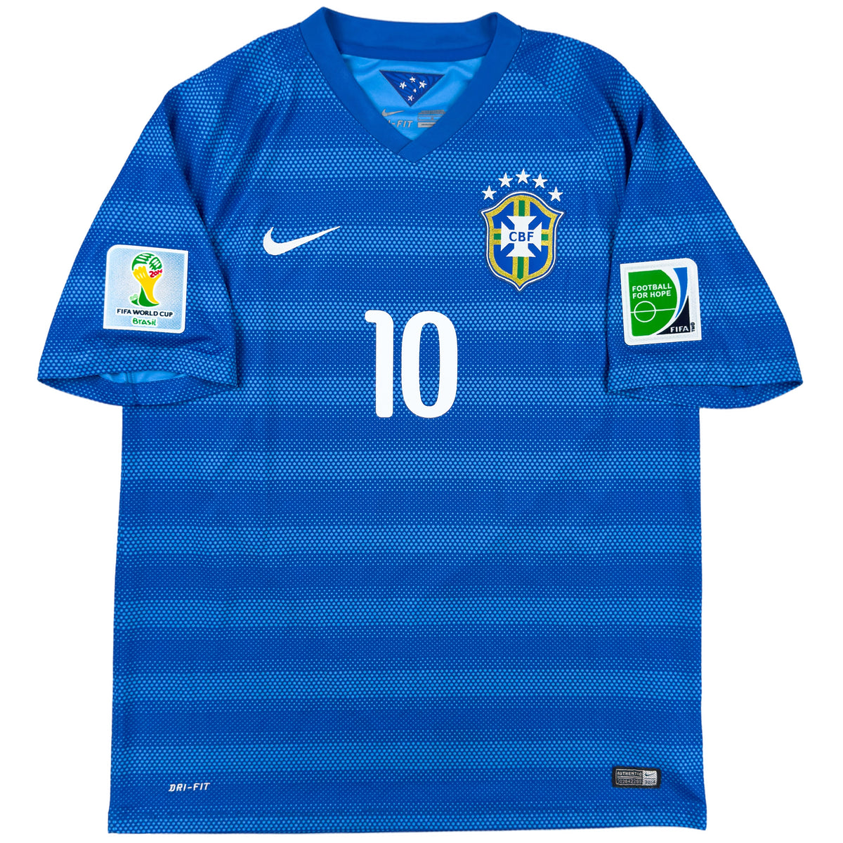 2014 Brasil Camisola visitante do Mundial Neymar