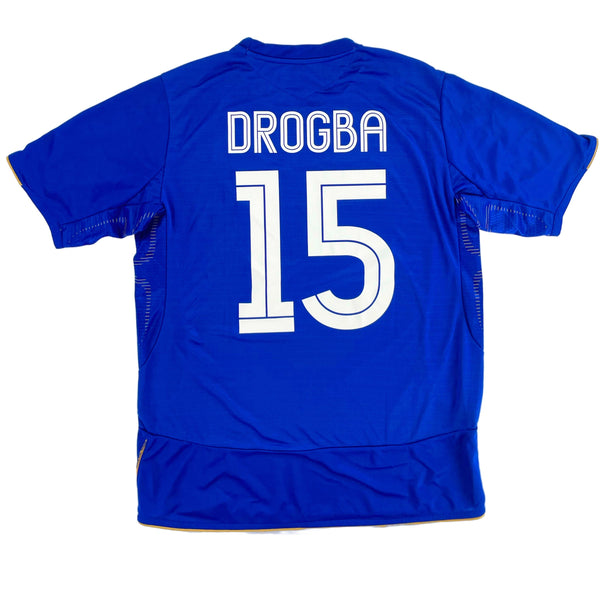 2005-06 Chelsea Thuis Shirt Drogba - 10/10 - (L) - Oldschool Voetbalshirts