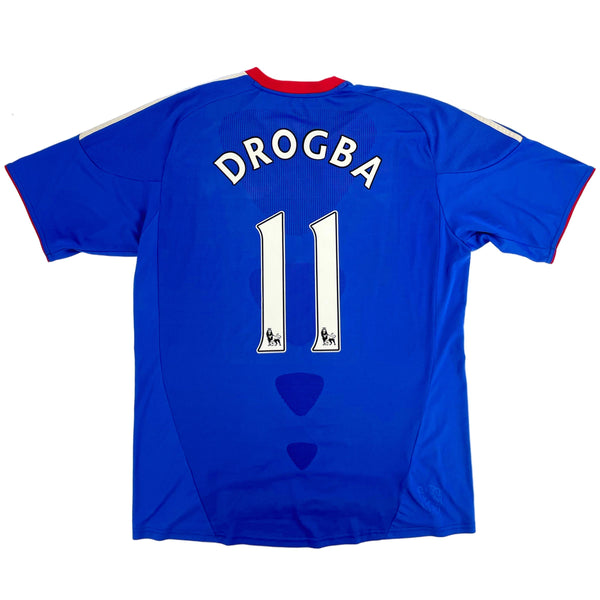 2010-11 Chelsea Thuis Shirt Drogba - 9/10 - (XL) - Oldschool Voetbalshirts