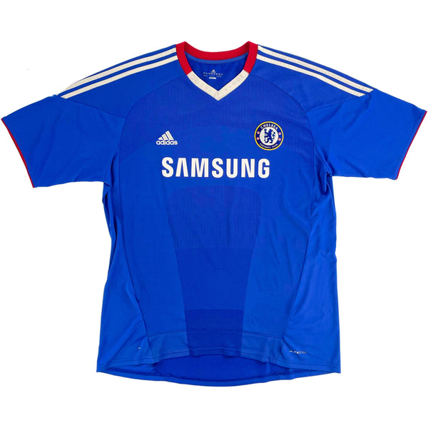 2010-11 Chelsea Thuis Shirt Drogba - 9/10 - (XL) - Oldschool Voetbalshirts