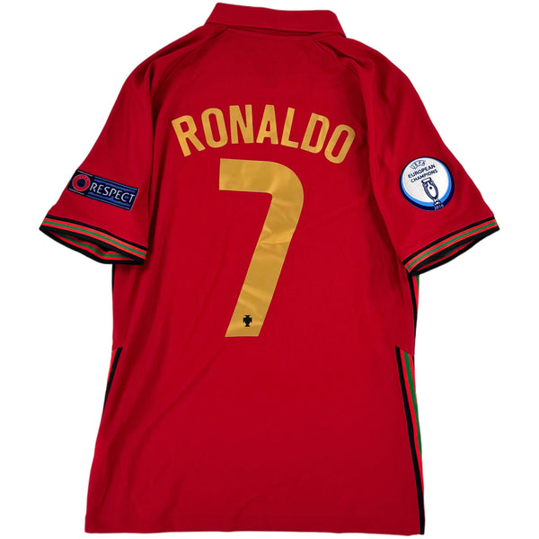2020 Portugal EK Thuis Shirt Ronaldo #7 - 8/10 - (S) - Oldschool Voetbalshirts
