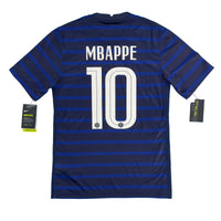 EK 2020 Frankrijk Thuis Shirt Mbappé #10 - 10/10 - (S) - Oldschool Voetbalshirts