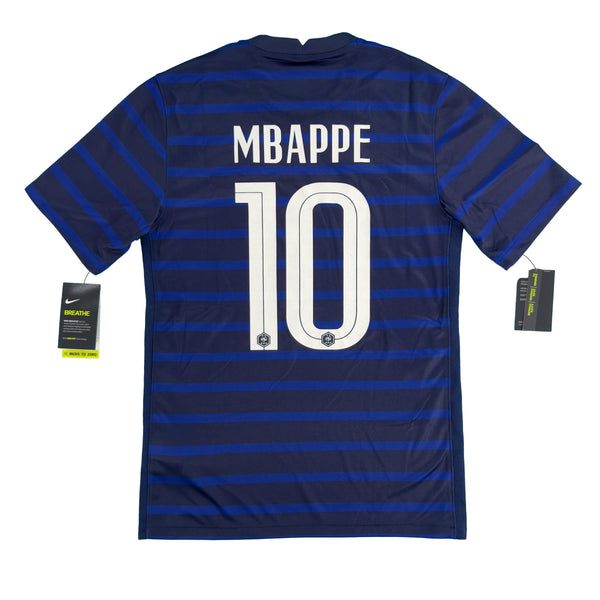 EK 2020 Frankrijk Thuis Shirt Mbappé #10 - 10/10 - (S) - Oldschool Voetbalshirts