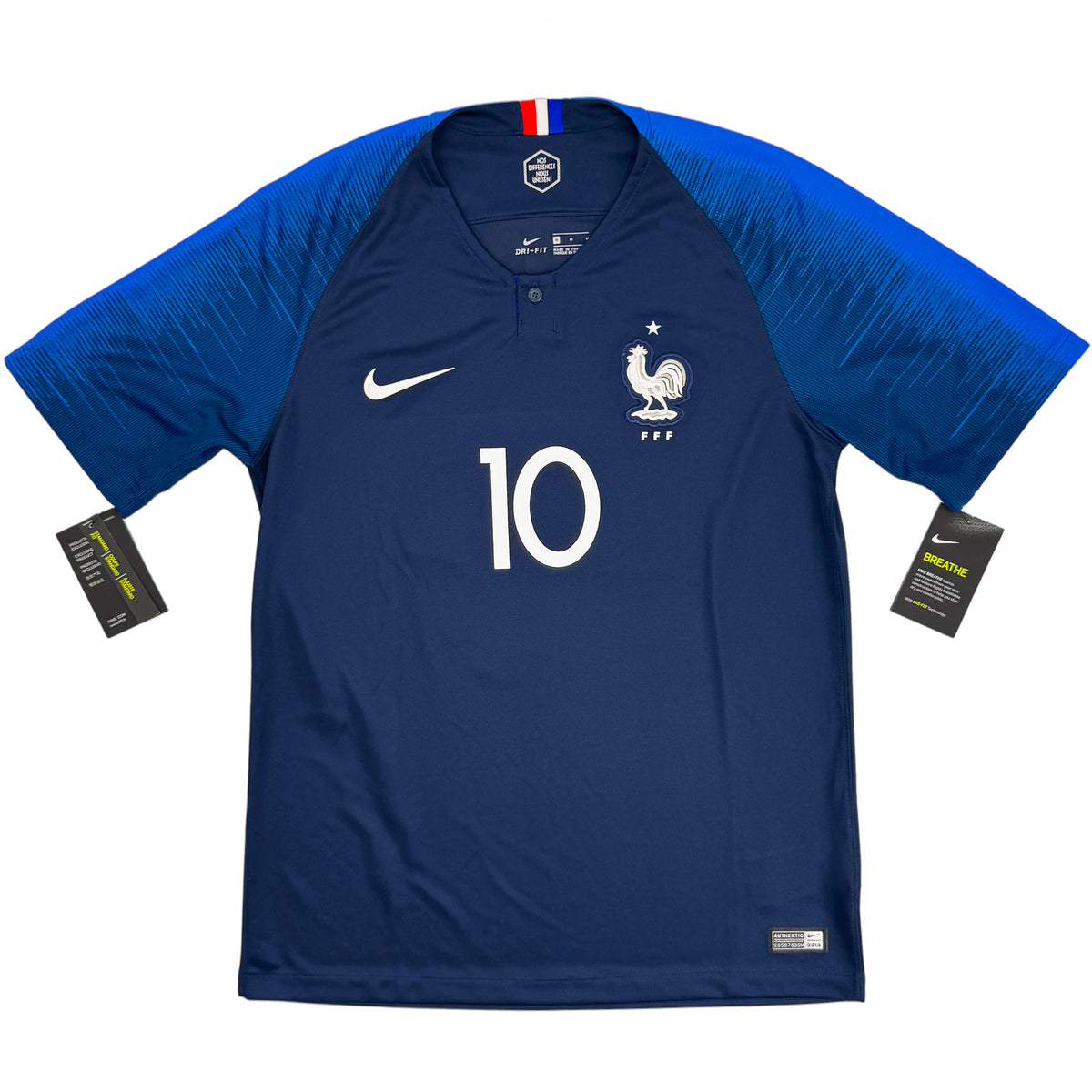 2018 Frankrijk WK Thuis Shirt Mbappé - Oldschool Voetbalshirts