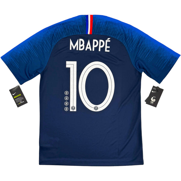 2018 Frankrijk WK Thuis Shirt Mbappé - Oldschool Voetbalshirts