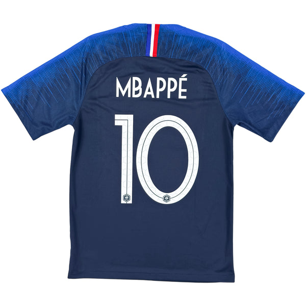 2018 Frankrijk WK Thuis Shirt Mbappé - Oldschool Voetbalshirts