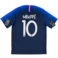2018 Francja Domowa koszulka Mistrzostw Świata Mbappé