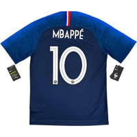 2018 Frankrijk WK Thuis Shirt Mbappé - Oldschool Voetbalshirts