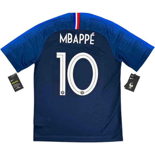 2018 Frankrijk WK Thuis Shirt Mbappé - Oldschool Voetbalshirts