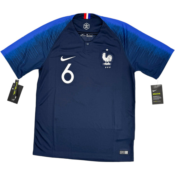 2018 Frankrijk WK Thuis Shirt Pogba - Oldschool Voetbalshirts